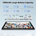 thumbnail image 4 of 2025 Newest Android Tablet, 10.1 inch Android 14 Tablet with Keyboard,8GB RAM 128GB ROM , 8 Core , 7000mAh , 2.4G/5G WiFi/Bluetooth 5.0, GPS, 4 of 10