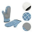 thumbnail image 1 of unbranded 1Par Guantes De Cocina Aislantes De Calor Para Uso Doméstico En Azul, 1 of 6
