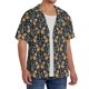 thumbnail image 2 of Fotbe Flower Butterfly Camisa Estampada de Manga Corta para Hombre, Casual de Verano, Estilo Playero, Sin Arrugas-4X-Large, 2 of 5