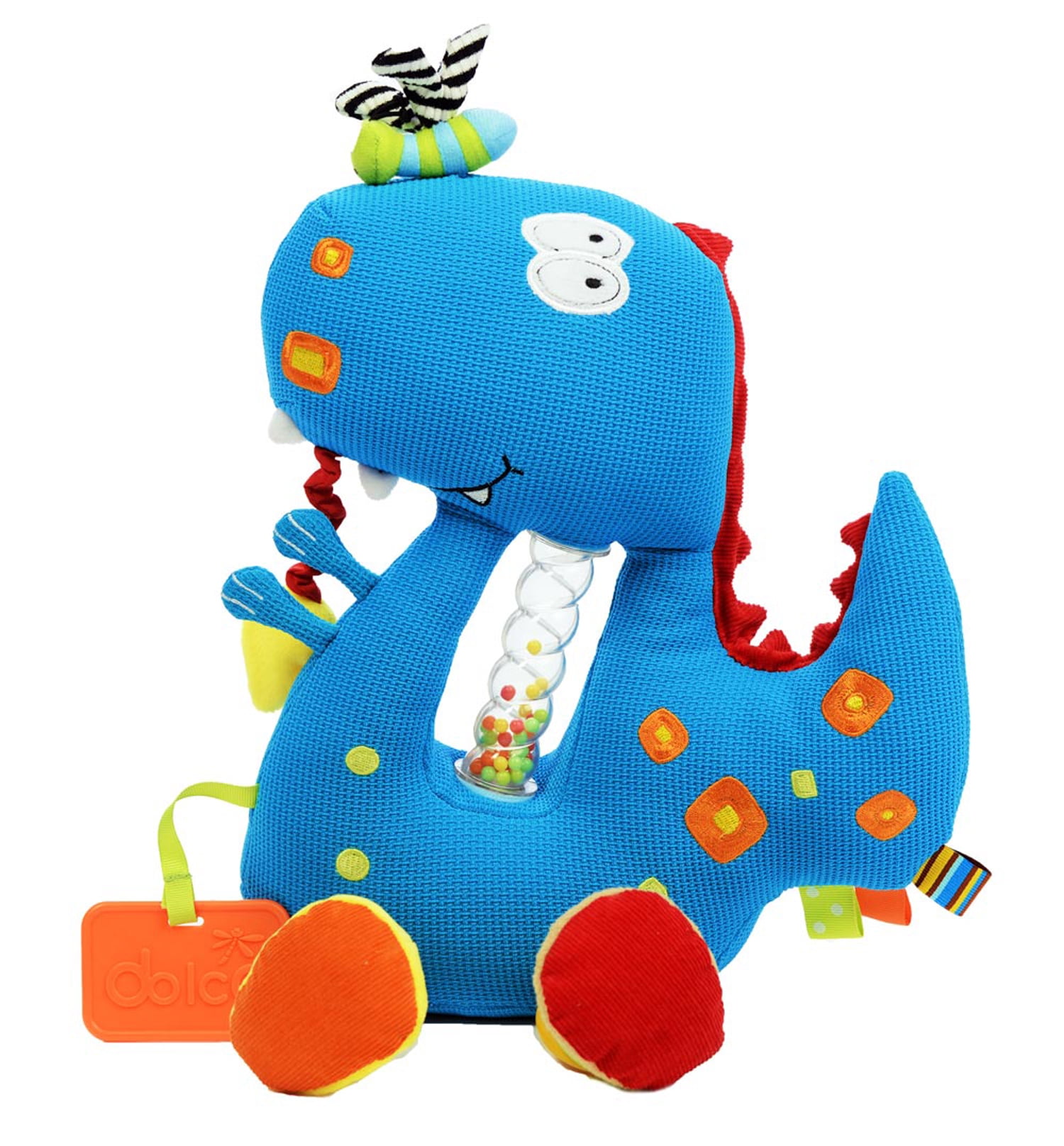 Dolce Play and Learn Dino Interactive Stuffed Animal Plush Toy