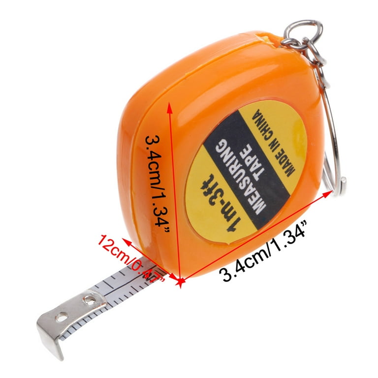 Tape Measure Keychains Mini Tape Measure Retractable Measuring Tape, 1M/  3ft Mini Keychain Tape Measure Ruler