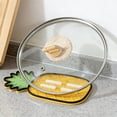 thumbnail image 2 of SIYTUAU Pineapple Pot Lid Rack Insulation Pad Cutting Board Placement Soap Drainage Dining Pad Cup Pad Fruit Shaped Yellow Plastic Yellow, 2 of 6