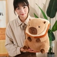 thumbnail image 5 of Zexumo Capybara Plush Toy, Cute Capybara Stuffed Animals Soft Brown Capybara Plushie Doll Pillow Decoration Stuffed Capybara Toy Gift for Kids Adults - 11.8Inch, 5 of 6