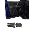 thumbnail image 2 of for Toyota RAV4 2013-2018 Black Leather Inner Door Anti-Kick Panel Cover Sticker, 2 of 4