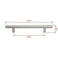thumbnail image 6 of Utopia Alley Carli Pull Handle - Decorative Cabinet Drop Pull Handles- Vintage Cabinet Hardware with Hand Finished Brushed Nickel - Metal Drawer Pull Handle, 5.0" Center to Center, 6 of 8