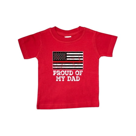

Inktastic Firefighter Dad Fireman Family Gift Baby Boy or Baby Girl T-Shirt