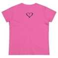 thumbnail image 3 of Blessed ,Hand drawn font, Heart Cross, Christian Art on a Women's Shirt., 3 of 4