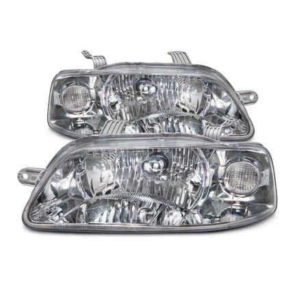 - 2004-2006 Chevy Aveo 4-Door Sedan (04-08 Hatchback) Headlights Set New GM2502241 & GM2503241