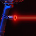 thumbnail image 1 of Luz LED para bicicleta, recargable por USB, luz trasera para bicicleta de alto brillo para montar de noche, 1 of 8