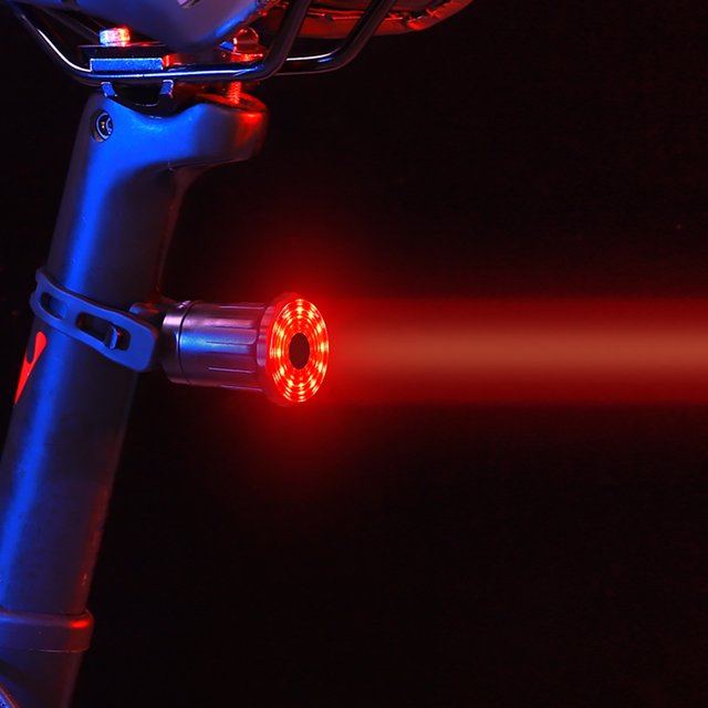 Luz LED para bicicleta, recargable por USB, luz trasera para bicicleta de alto brillo para montar de noche