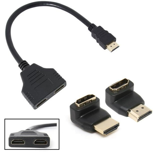 Câble HDMI de 1 à 2 Divisé Adaptateur Double Signal Convert Câble