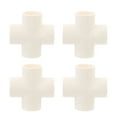 thumbnail image 1 of Shisuyan Pvc Joint White 4Pcs 6.5X6.5Cm, 1 of 8
