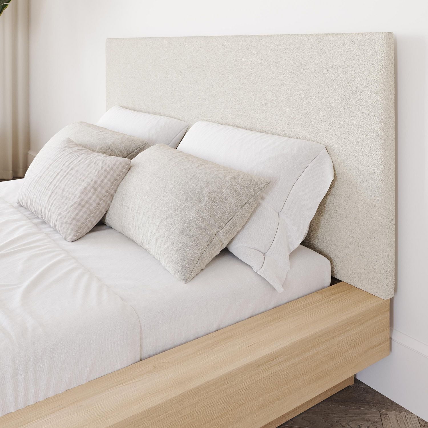 Marko Platform Bed with Upholstered Headboard