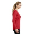 thumbnail image 2 of Sport-Tek LST353LS Running Shirt Ladies Long Sleeve V-Neck PosiCharge Competitor Tee, 2 of 3