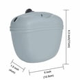 thumbnail image 3 of Silicone Dog Treat Bag Pet Portable Dog Training Waist Bag Outdoor Feeder Puppy Snack Pouch Food Reward Storage Bag Pet Supplies ShopWise Round, 3 of 20