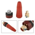 thumbnail image 2 of 1pcs/set DKJ35-50 Red Quick Fitting Cable Connector Plug with Socket for Welding Machine, 2 of 11