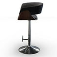 thumbnail image 4 of Trent Home Adjustable Swivel Fabric Bar Stool in Charcoal Gray, 4 of 8