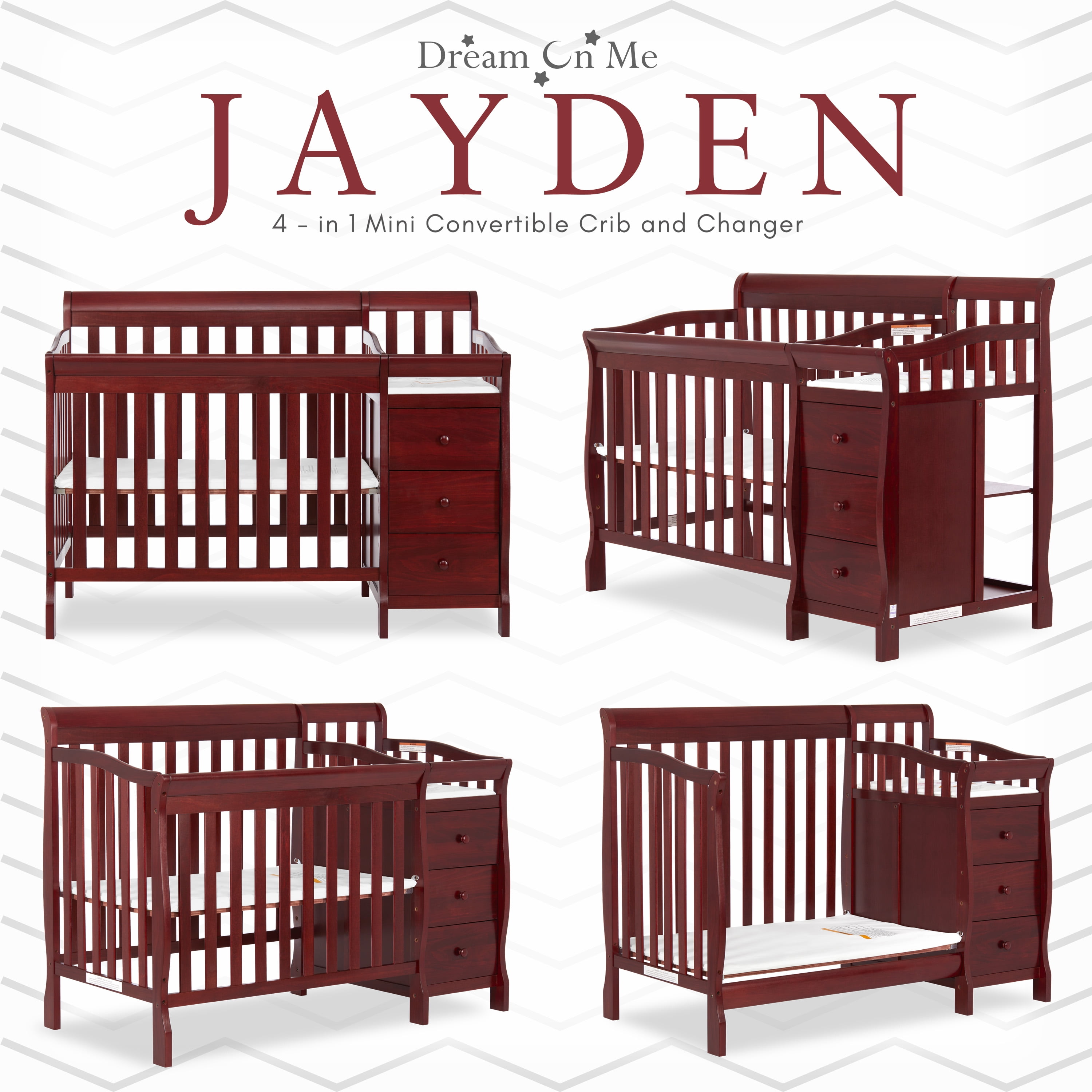 Jayden 2024 mini crib