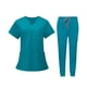 thumbnail image 5 of Uniformes Scrub Set enfermera Top pantalones ropa de trabajo femenina para salón de belleza SPA XXL Yuyangstore Uniforme de enfermera, 5 of 8
