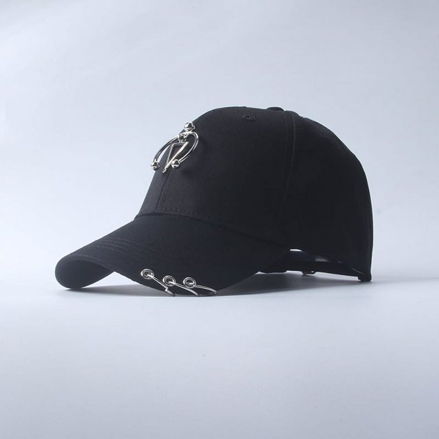 Gorra de béisbol coreana de primavera y verano para mujer, gorra de hip-hop para hombre, gorra informal de estilo británico para estudiantes, gorra de calle con aro de hierro