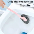 thumbnail image 4 of Ikohbadg Household Toilet Brush Squatting No Dead Angle, Long Handle Bidet Cleaning Brush for Bathroom, Toilet Brush with 360° Clean and Hanging Design, 4 of 6