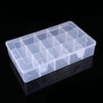 thumbnail image 2 of 15 Grids Oversize Storage Box Container Plastic Box Adjustable Compartment Jewelry Earring Bead Screw Holder Case Display Case 15 Grids, 2 of 5