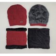 thumbnail image 2 of GRNSHTS Winter Warm Knitted Beanie and Warm Scarf Set for Women, Soft Fleece Lining and Stylish Knit Scarf and Beanie Set (Red), 2 of 6