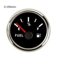 thumbnail image 1 of Red Backlight Fuel Level Gauge 0~190ohm / 240-33ohm fit Boat Car 52mm Fuel Level Indicator E-1/2-F, 1 of 7