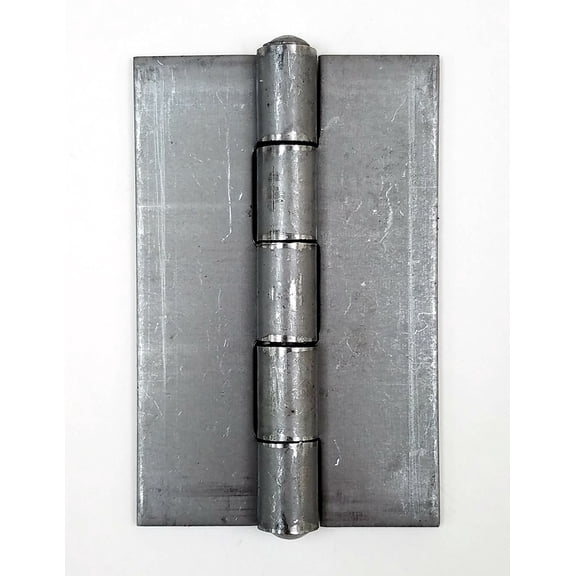 Weld On Hinge 2 1/4 Inch x 3 1/2 Inch - Bright Steel - 2 Pack