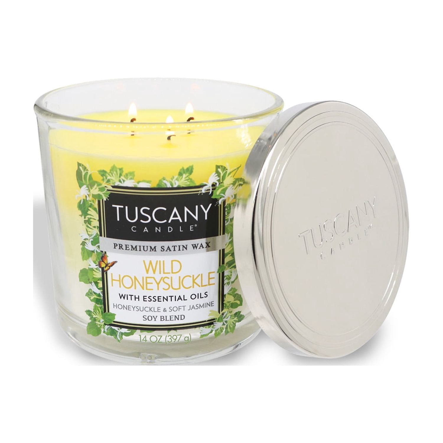 Wild Honeysuckle Long-Lasting Scented Jar Candle (14 oz)