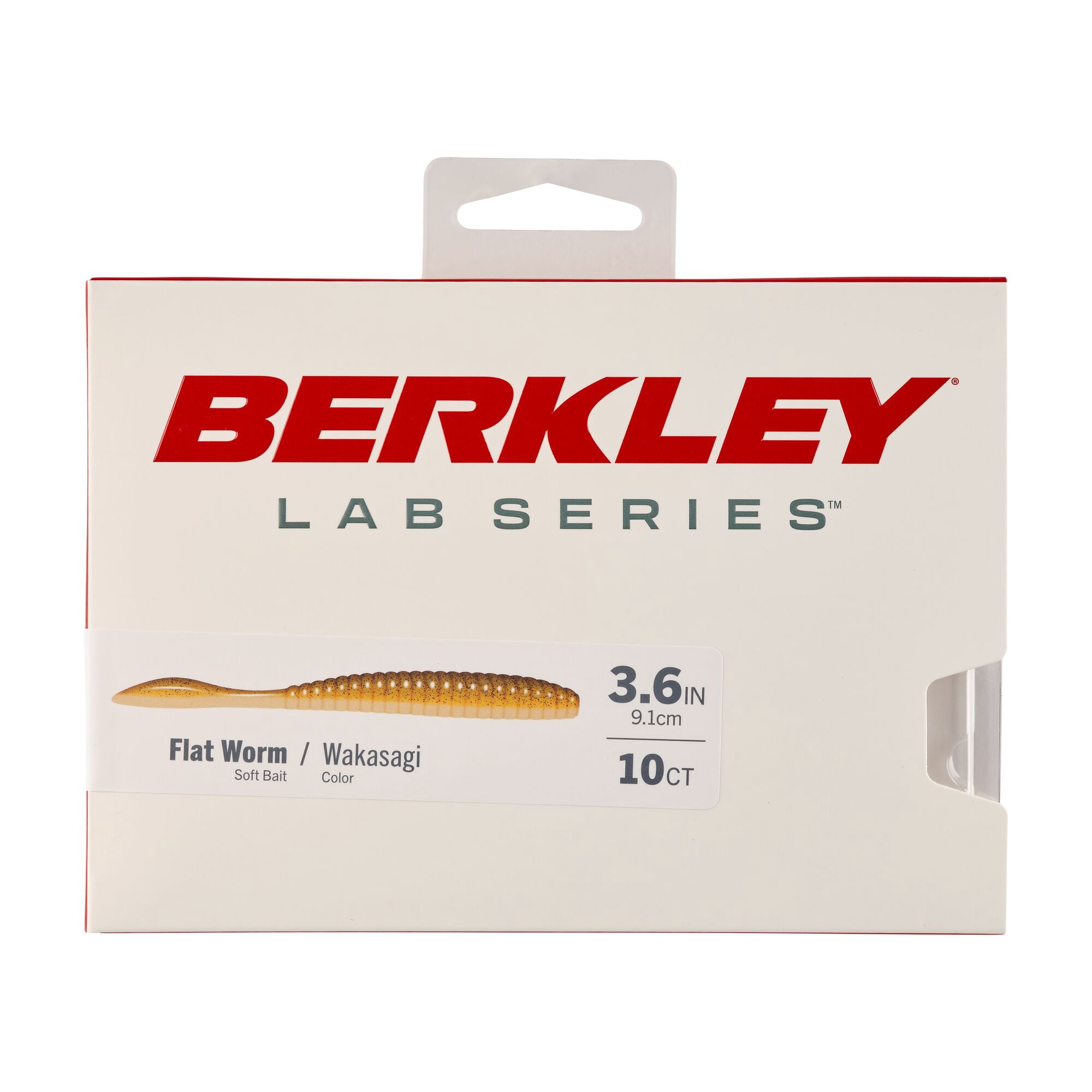 Berkley Lab Series™ Flat Worm, 3.6 in, Wakasagi (10 Count)