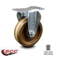 thumbnail image 2 of 4 Inch High Temp Phenolic Wheel Rigid Top Plate Caster Service Caster Brand, 2 of 2