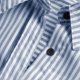 thumbnail image 5 of ICHUANYI Clearance Women Stripe Long Sleeve Turn-down Collar Button Loose Shirts Blouse(Light Blue, XL) ICHUANYI WER2023081202048, 5 of 6