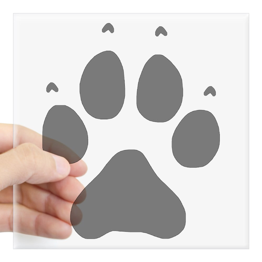 CafePress Lab Paw Prints Square Sticker 3 X 3 Square Sticker 1181823315