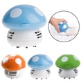 thumbnail image 2 of Mini Vacuum Cleaner Portable Cute Mushroom Dust Vacuum Cleaner for Desk Keyboard, 2 of 8