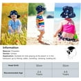 thumbnail image 6 of JUPSK Kid's Sun Hat, Toddler Bucket Hat Children's Foldable Hat Adjustable Summer Sun Protection Hat Outdoor Play Hat Portable Beach Hat for Boys Girls, 6 of 7