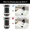 thumbnail image 6 of KES Bathroom  Pop Up Sink Drain Stopper Without Overflow Oil Rubbed Bronze Stainless Steel, 6 of 11