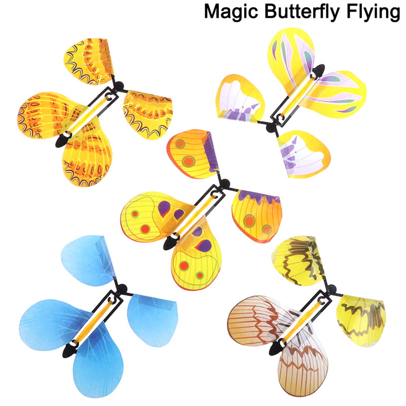 The Magic Butterfly Flying Butterfly Greeting Card Book Magic Toy Fly Wind up 