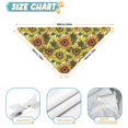 thumbnail image 6 of Dog Bandana 2 Pack,White Sunflower Pattern Bandanas for Dogs,Cat Bandana,Small/ Large Dog Bandana 2 Size,Dog Bandanas, 6 of 6