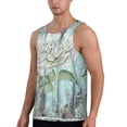 thumbnail image 2 of Xecao Vintage Rose1 Men's Tank Top Workout Quick Dry Sleeveless Gym Jogging Muscle Shirts Summer Swim Beach Tops, 2 of 9