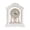 White, variant on Vintage Mantel Clock with Pendulum, Table Clock for Home Decor, Farmhouse Traditional Shelf Clocks Battery Powered for Living Room and Bedroom Decoration