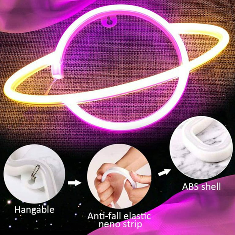 Luminous Spaceartistic Led Neon Sign For Room Decor - Usb/battery Powered  Wall Art
