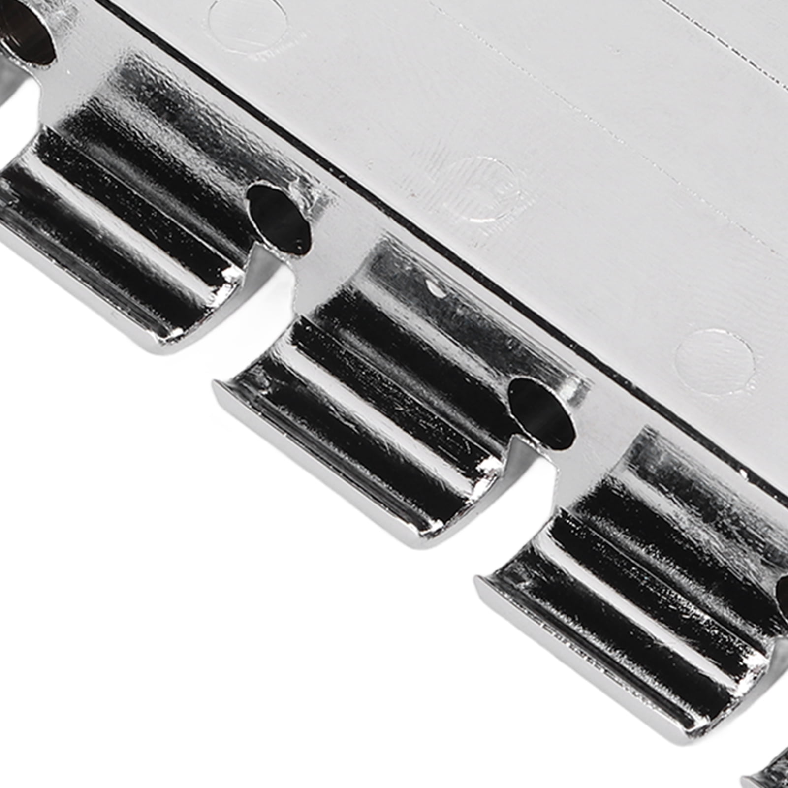 Electric Bass Bridge 4 String Metal Bridge Tailpieces Guitar Replacement Parts with ScrewsSilver