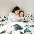 thumbnail image 4 of Castle Fairy Kawaii Snowman 7-Piece Twin Bedding Sets for Teens,Festival Theme Bedding Comforter Set,Merry Christmas Breathable Sheet Sets,Ultra Soft Home Decor, 4 of 7