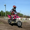 thumbnail image 5 of 49cc Dirt Bike Motocross Motorcycle for Adults & Kids, 2-Stroke Gas Power - Off-Road Tires Shock Absorption Springs Soft Seat Cushion Pocket Motorbike with Front Rear Disc Brakes for Youth Riders, 5 of 9