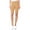 Camel, variant on Women's Plus Size Elastic High Waist Workout Running Active Solid Biker Shorts Pants