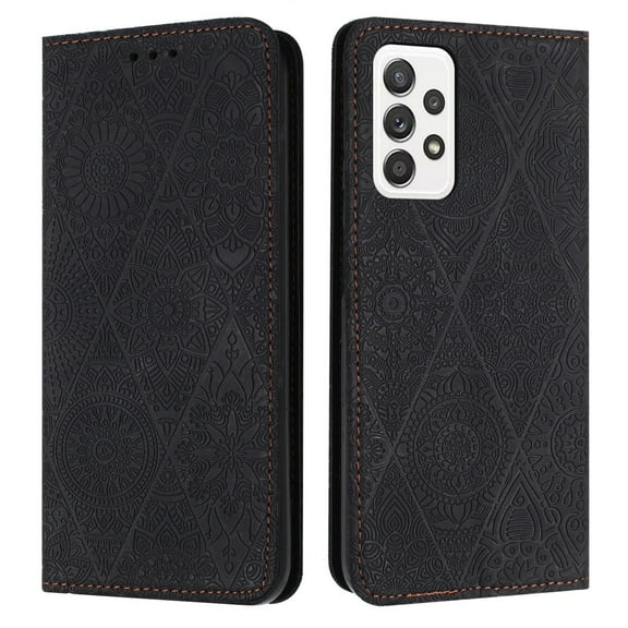 Ethnic Embossed Adsorption Leather Phone Case For Samsung Galaxy A32 4G