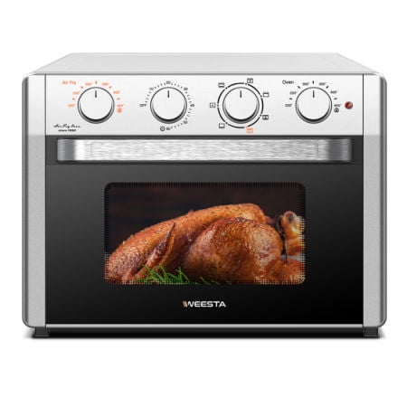 

WEESTA Air Fryer Toaster Oven 24 Quart - 7-In-1 with Air Fry Roast Toast Broil & Bake Function