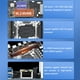 thumbnail image 2 of Inteprter Placa principal práctica profesional SATA3.0 X99 DDR4 placa base CPU REG ECC placa base duradera Gigabit tarjeta de red de alta Cables de computadora, 2 of 6