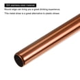 thumbnail image 3 of Reusable Metal Straws 4Pcs, Stainless Steel Straight Drinking Straw 8.5" Long for Boba Tea Milk Shake Juice  Rose Gold, 3 of 5